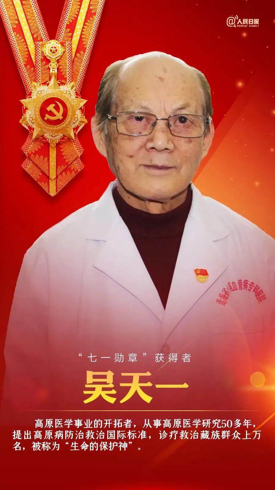 快看"七一勋章"获得者中的人才身影