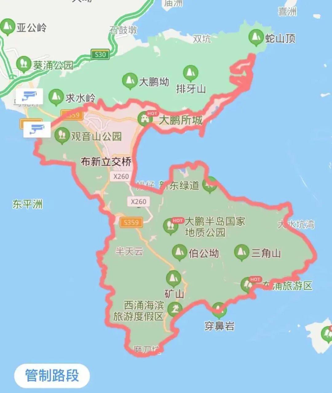 深圳大鹏所城平面图图片