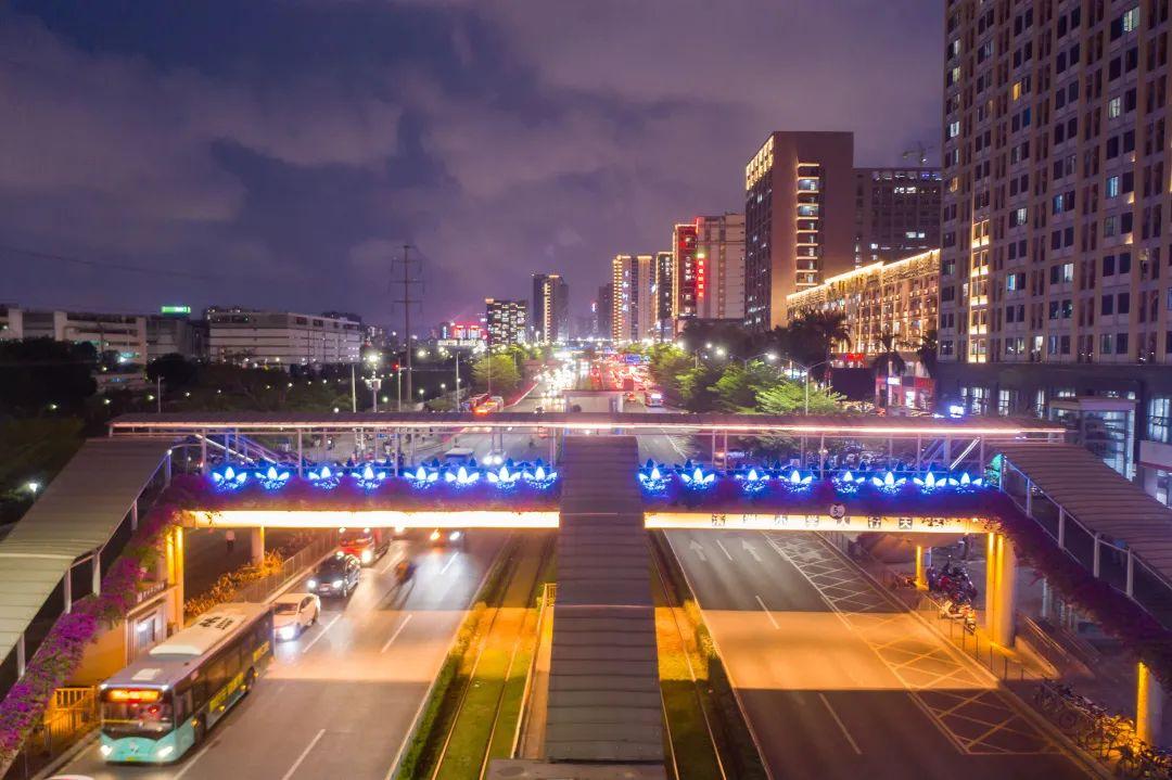 深圳龙华夜景图片实拍图片